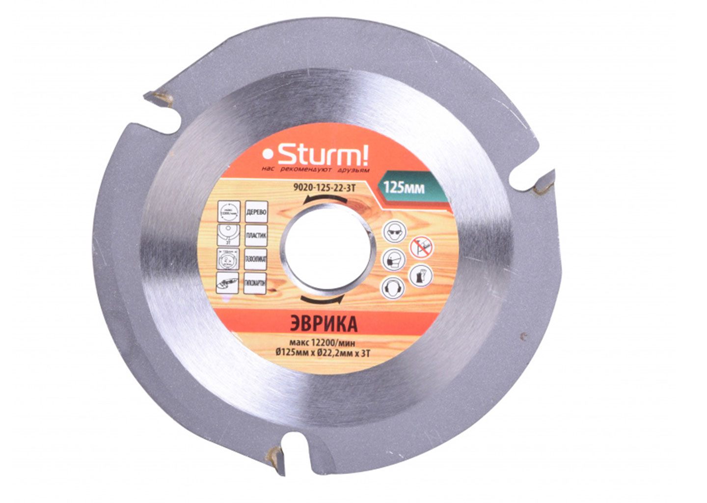 Пильный диск по дереву для УШМ Sturm! 9020-125-22-3T